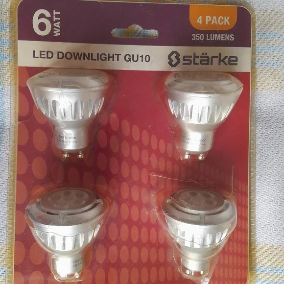 4 pack 6 watt 350 lumens LED downlight GU10 by Starke - Picture 3 of 3